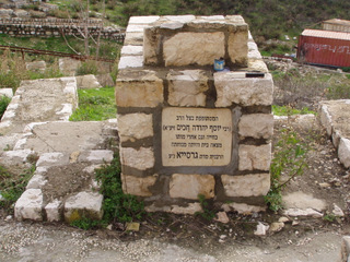 20. The new gravestone of the Rabanit Lady Gracia, looking south.