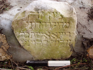 איור 26. כתובת מצבת הקבורה של דוני-ה ריינא אשת ר' גדליה הלוי.
