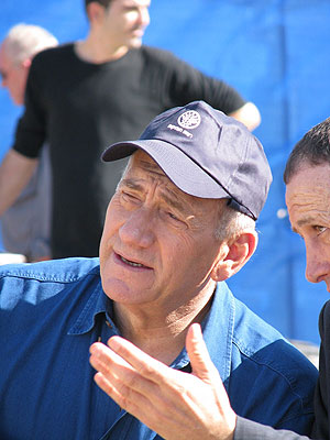 Prime minister, Mr. Ehud Olmert, during the inauguration