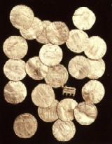 Gold Crusader Coins from Acre