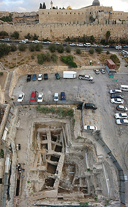 Skyview of the excavation area
