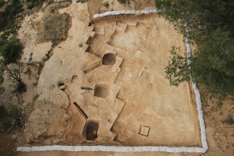 צילום אוירי של החפירה. קרדיט צילום: חברת Skyview