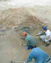 Excavating the site