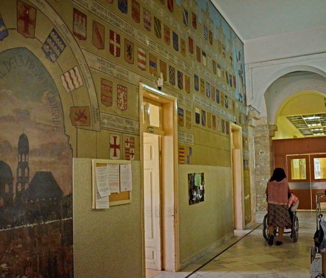 De Piellat’s paintings adorn the walls of the hospital