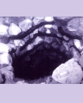 Kfar Samir,  Water well layered with Tree Branches and Stones