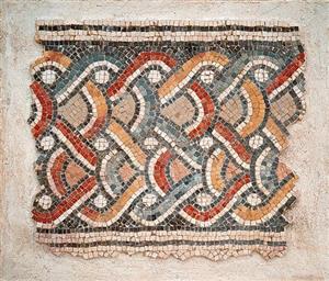 Fragment Mosaic Floor With Geometric Pattern  
 Photographer:Unknown