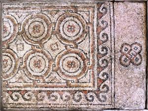 Fragment Mosaic Floor With Geometric Pattern  
 Photographer:Unknown