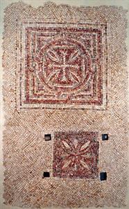 Mosaic Floor Cross 
 Photographer:Unknown