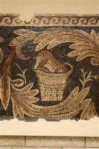 Fragment Mosaic Floor With Vegetal Decoration  
 Photographer:Clara Amit