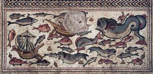 Fragment Mosaic Floor Decorated with animal figures  
 Photographer:Davidov Nicky