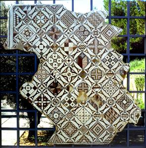 Mosaic Floor With Geometric Pattern 
 Photographer:Unknown