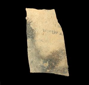 Ostracon Aramaic 
 Photographer:Yolovitch Yael