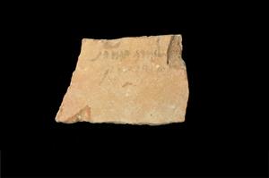 Ostracon Aramaic 
 Photographer:Yolovitch Yael