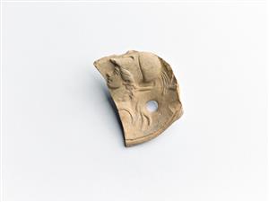 שבר נר בעל דיסקוס מעוטר (נר)  
 צלם:מידד סוכובולסקי
