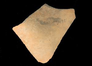 Ostracon Aramaic 
 Photographer:Yolovitch Yael