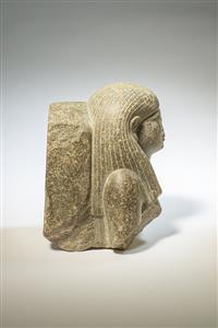 ראש פסלון דמות חצי-אלוהית/אלוהית  
 צלם:מידד סוכובולסקי