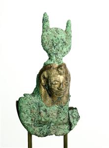 ראש פסלון דמות חצי-אלוהית/אלוהית  
 צלם:קלרה עמית