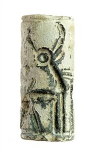 Cylinder Seal Decorated with animal figures 
 Photographer:Clara Amit