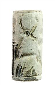 Cylinder Seal Decorated with animal figures 
 Photographer:Clara Amit