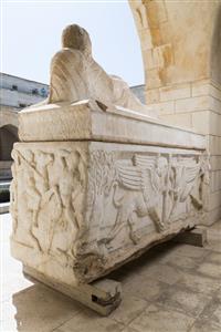 Sarcophagus & Lid Decorated in Relief 
 Photographer:Meidad Suchowolski