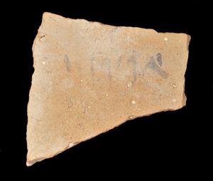 Ostracon Aramaic 
 Photographer:Yolovitch Yael