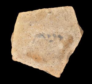 Ostracon Inscribed 
 Photographer:Yolovitch Yael