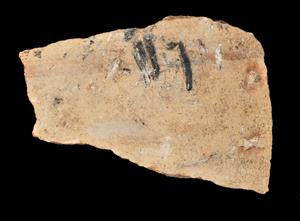 Ostracon Inscribed 
 Photographer:Yolovitch Yael