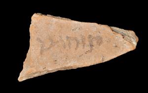 Ostracon Inscribed 
 Photographer:Yolovitch Yael