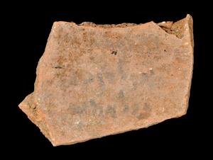 Ostracon Inscribed 
 Photographer:Yolovitch Yael