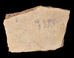 Ostracon Inscribed 
 Photographer:Yolovitch Yael