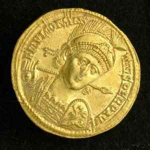 Coin ,Constantius II (351-355 A.D),Nicomedia,Solidus
 Photographer:Unknown