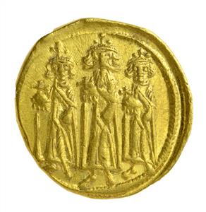 Coin ,Heraclius (638/639),Constantinopolis,Solidus
 Photographer:Unknown