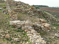 שרידי החומה (מחלק המערבי של היישוב)