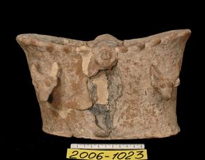 "Cult" Stand Decorated in Relief 
