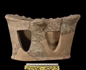 "Cult" Stand Decorated in Relief 