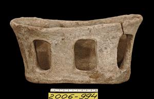 "Cult" Stand Decorated in Relief