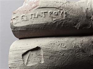 Handle Amphora Impressed with Stamp Seal 
 Photographer:Meidad Suchowolski