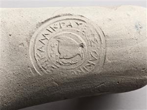 Handle Amphora Impressed with Stamp Seal 
 Photographer:Meidad Suchowolski