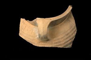 Fragment Cooking Pot Inscribed  
 Photographer:Yolovitch Yael