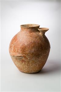 Pillar-Handled Jar Painted 
 Photographer:Meidad Suchowolski