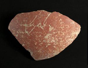 Body Sherd Inscribed 
 Photographer:Clara Amit