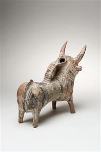 Zoomorphic Vessel Base Ring Ware 
 Photographer:Meidad Suchowolski
