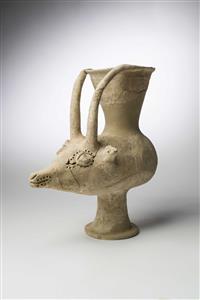 Rhyton Zoomorphic 
 Photographer:Meidad Suchowolski