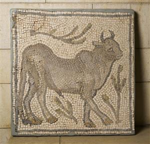 Fragment Mosaic Floor Decorated with animal figure
Photographer:Meidad Suchowolski