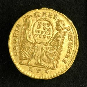 Coin ,Constantius II (353-355 A.D),Lugdunum/Lyons,Solidus
Photographer:Unknown
