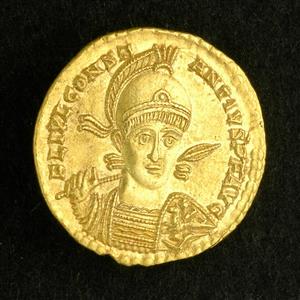 Coin ,Constantius II (353-355 A.D),Lugdunum/Lyons,Solidus
Photographer:Unknown