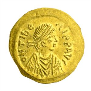 Coin ,Maurice Tiberius (583-602 A.D),Constantinopolis,Tremissis
Photographer:Unknown